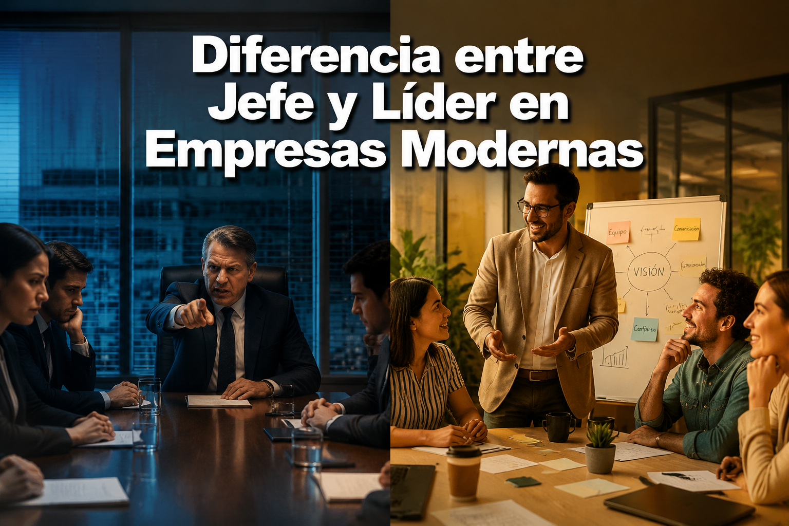 Diferencia entre jefe y líder en entornos empresariales modernos: Guía completa 2026