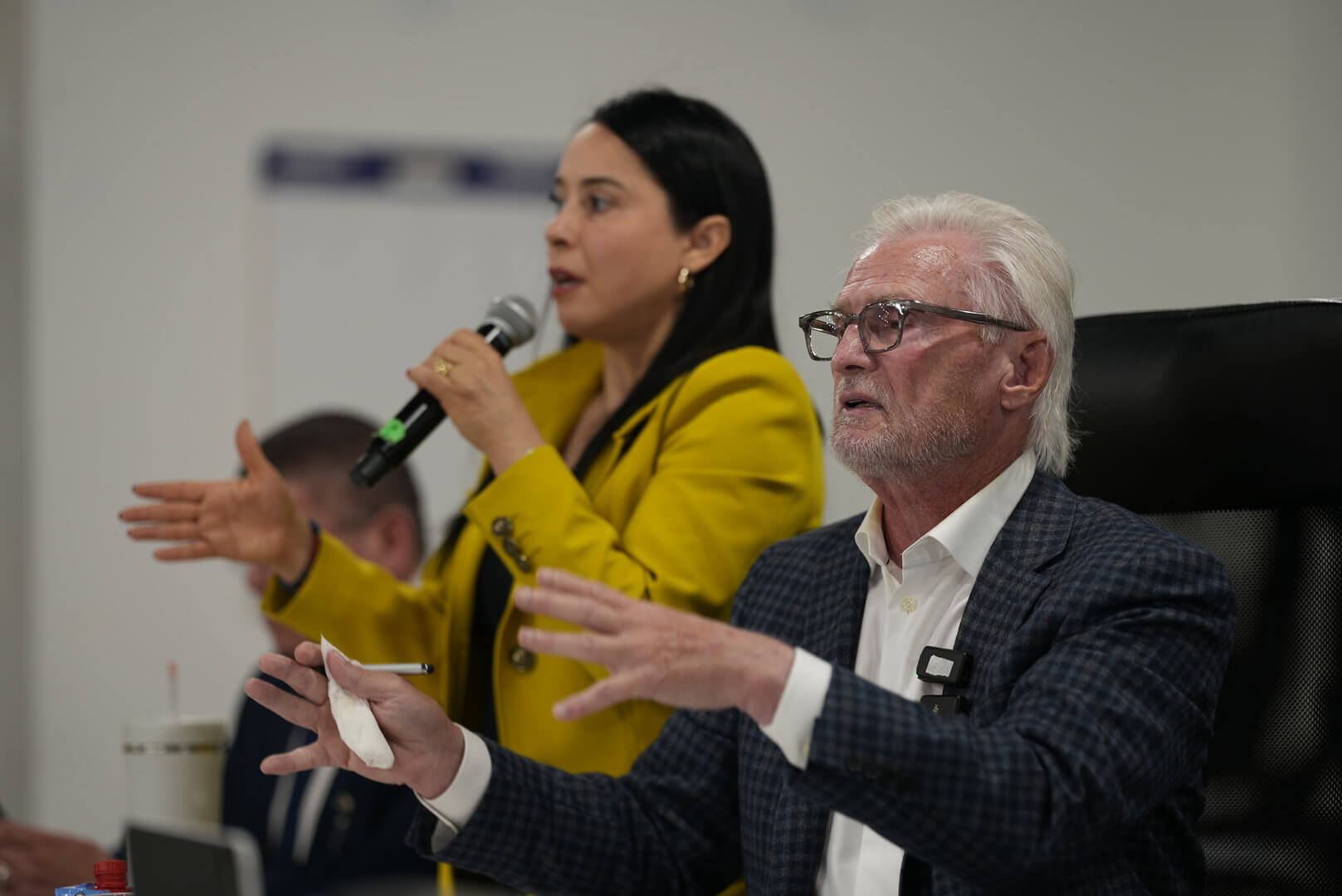 Dr. John Hanley and the facilitator during a Trainers Academy session